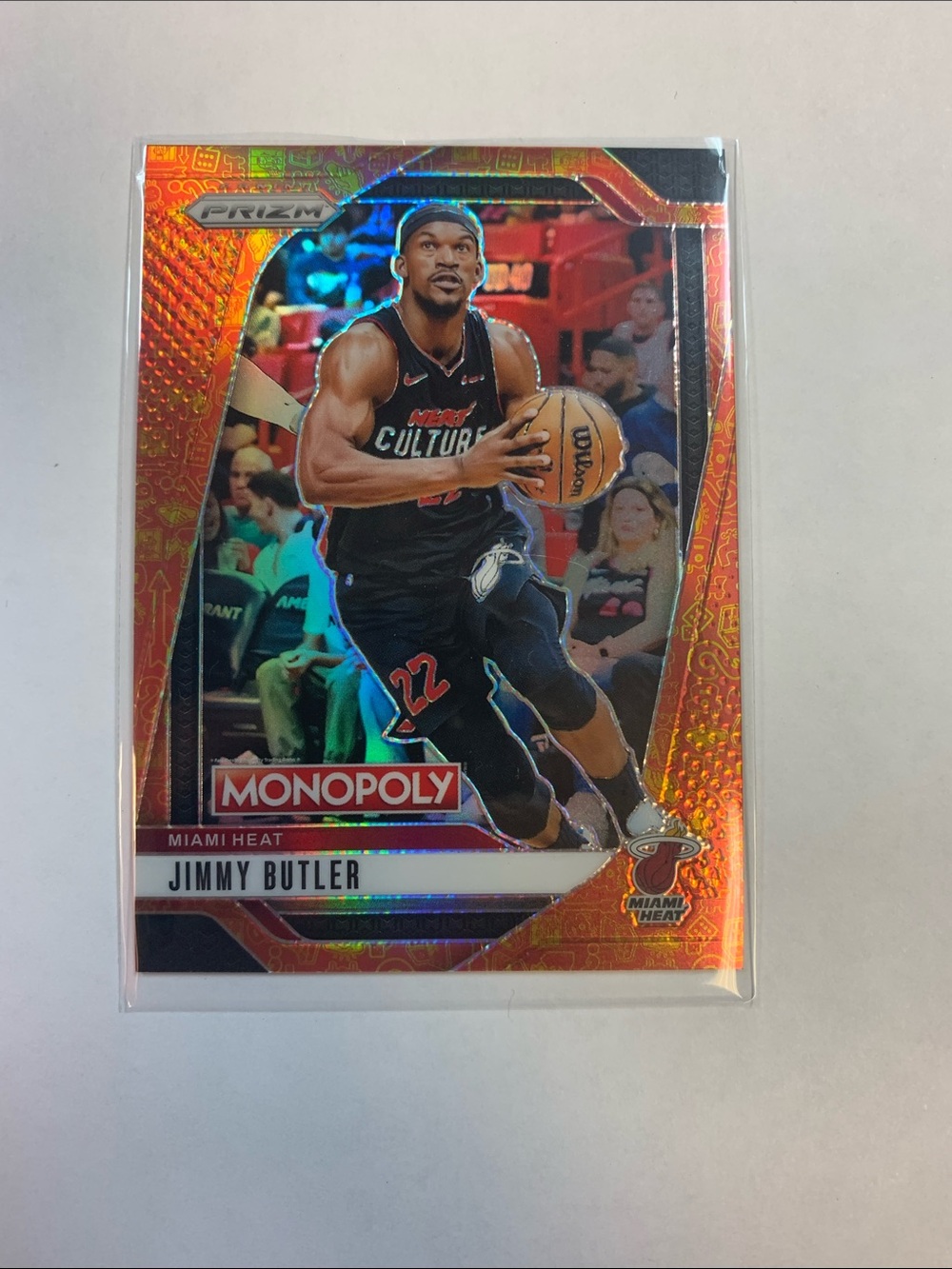 Jimmy Butler Miami Heat Prizm Monopoly NBA Card - Orange Holo